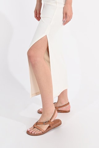 Abito taglio dritto - Bianco - Lili Sidonio