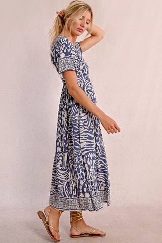 Midi-jurk - Indigoblauw