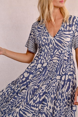 Midi-jurk - Indigoblauw