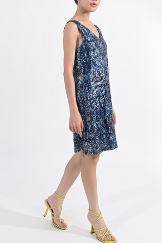 Abito taglio dritto - Petrolio - Lili Sidonio