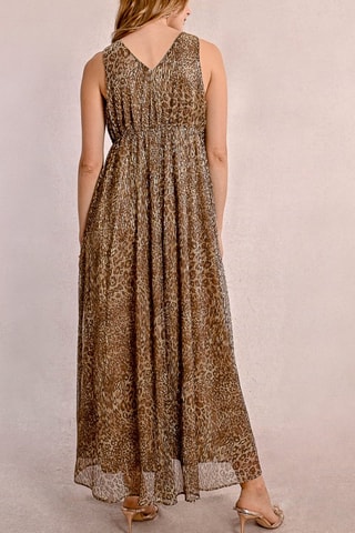 Abito lungo - Beige e marrone