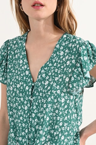 Geknoopte Blouse - Lichtgroen - Molly Bracken