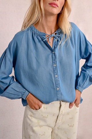 Camicia in jeans - Blu