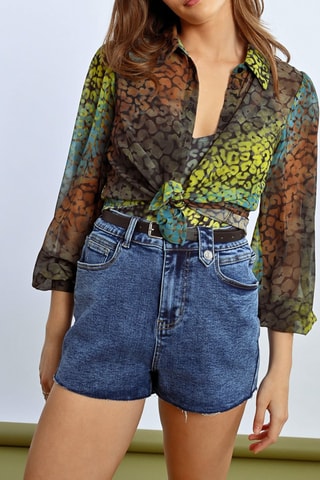 Camicia - Giallo e verde