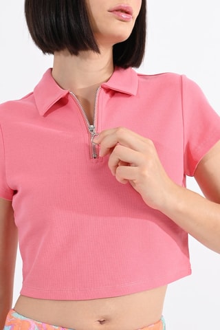 Polo corta - Rosa - Lili Sidonio