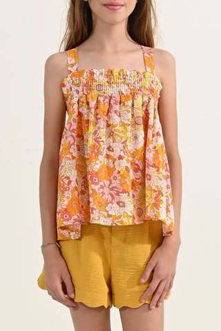 Blusa - Arancione e giallo - Molly Girl