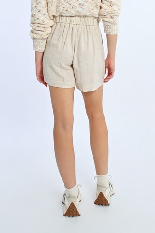 Shorts in lino - Beige