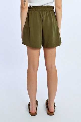 Shorts a vita alta - Kaki