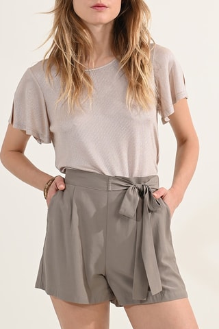 Shorts a vita alta - Kaki - Molly Bracken