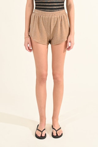 Shorts a vita alta - Dorato - Molly Bracken