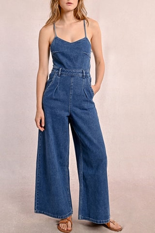 Spijkerjumpsuit - Donkerblauw