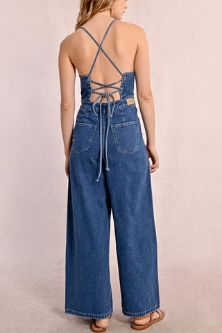 Spijkerjumpsuit - Donkerblauw