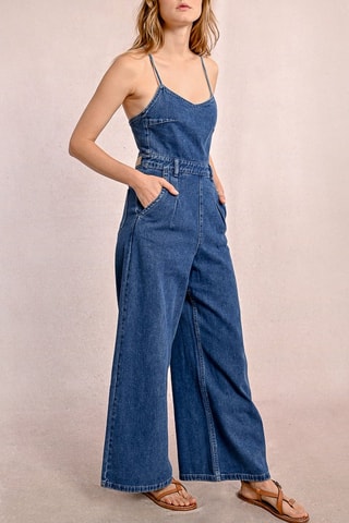 Spijkerjumpsuit - Donkerblauw