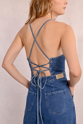 Spijkerjumpsuit - Donkerblauw