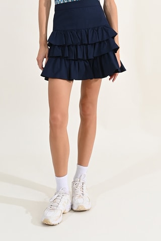 Gonna a volant a vita alta - Navy - Lili Sidonio