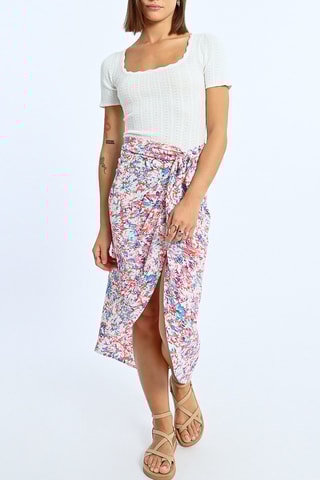 Gonna a portafoglio - Ecrù