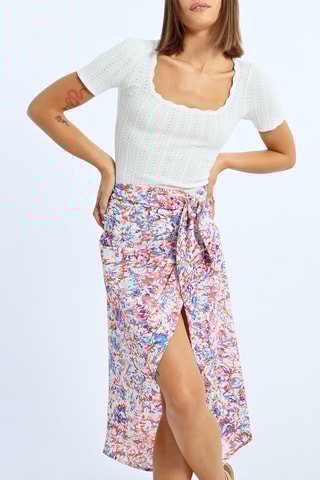 Gonna a portafoglio - Ecrù