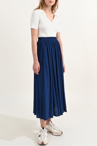 Gonna plissé - Navy - Molly Bracken
