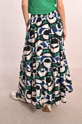 Saia comprida - Branco e preto