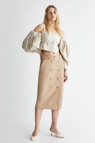 Crop top - Beige