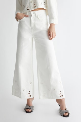 Pantalon flare - Blanc