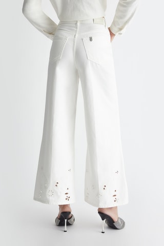 Pantalon flare - Blanc