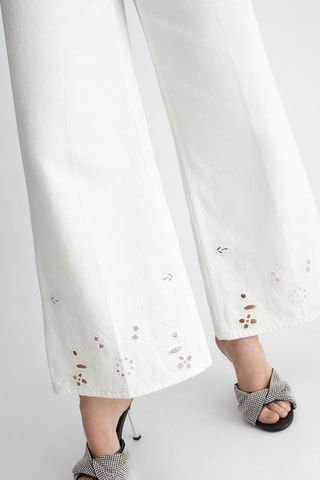Pantalon flare - Blanc