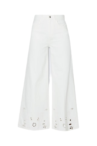 Pantalon flare - Blanc