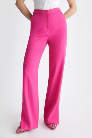 Pantaloni da completo a vita alta - Rosa