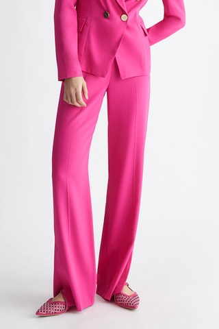 Pantaloni da completo a vita alta - Rosa