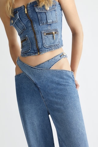 Jean wide legs - Bleu