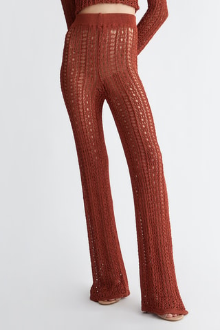 Pantaloni a vita alta - Rosso
