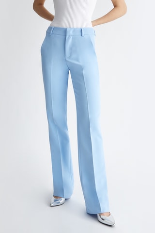 Pantalon taille haute - Bleu