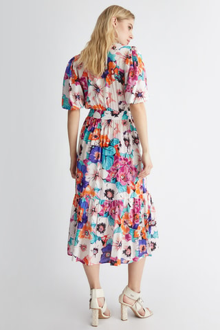Robe midi - Multicolore