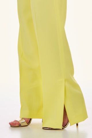 Pantaloni da completo a vita alta - Giallo