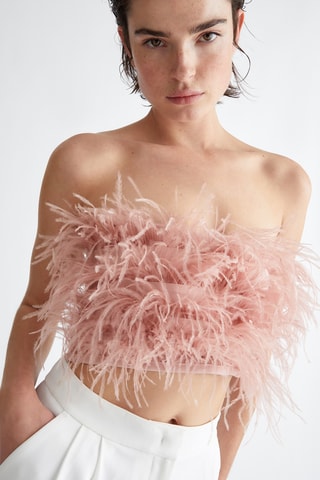 Crop top bustier - Rose