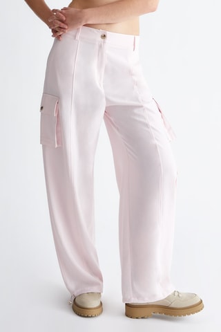 Pantaloni a vita alta - Rosa