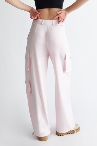 Pantaloni a vita alta - Rosa