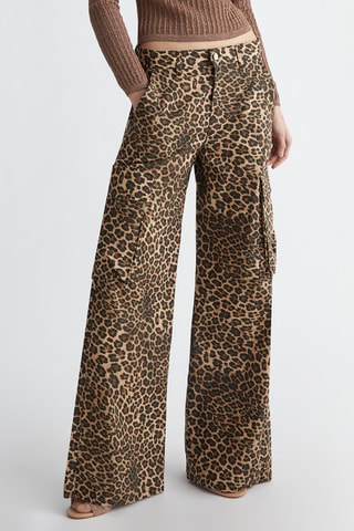 Pantalon regular - Beige