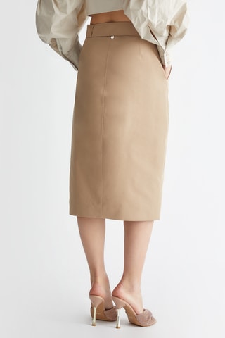 Jupe droite - Beige