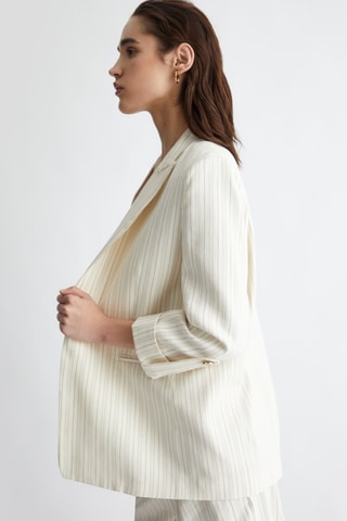 Veste de costume en lin - Blanc
