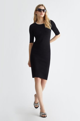Robe fourreau - Noir