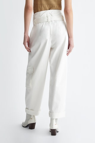 Pantalon 7/8 taille haute - Blanc