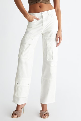 Pantaloni cargo - Bianco