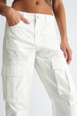 Pantaloni cargo - Bianco