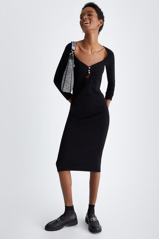 Robe fourreau - Noir