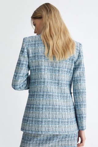 Veste en tweed - Bleu