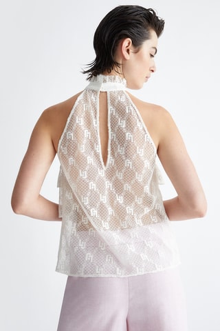 Blouse en dentelle - Blanc