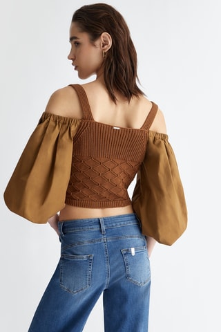Crop top - Marron