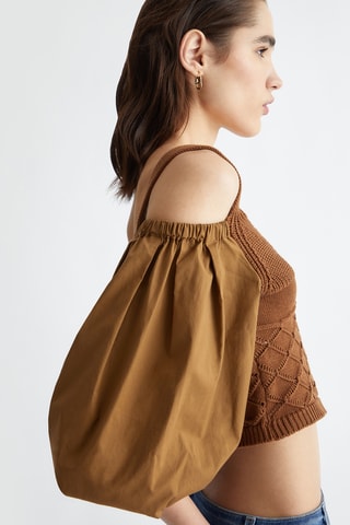 Crop top - Marron